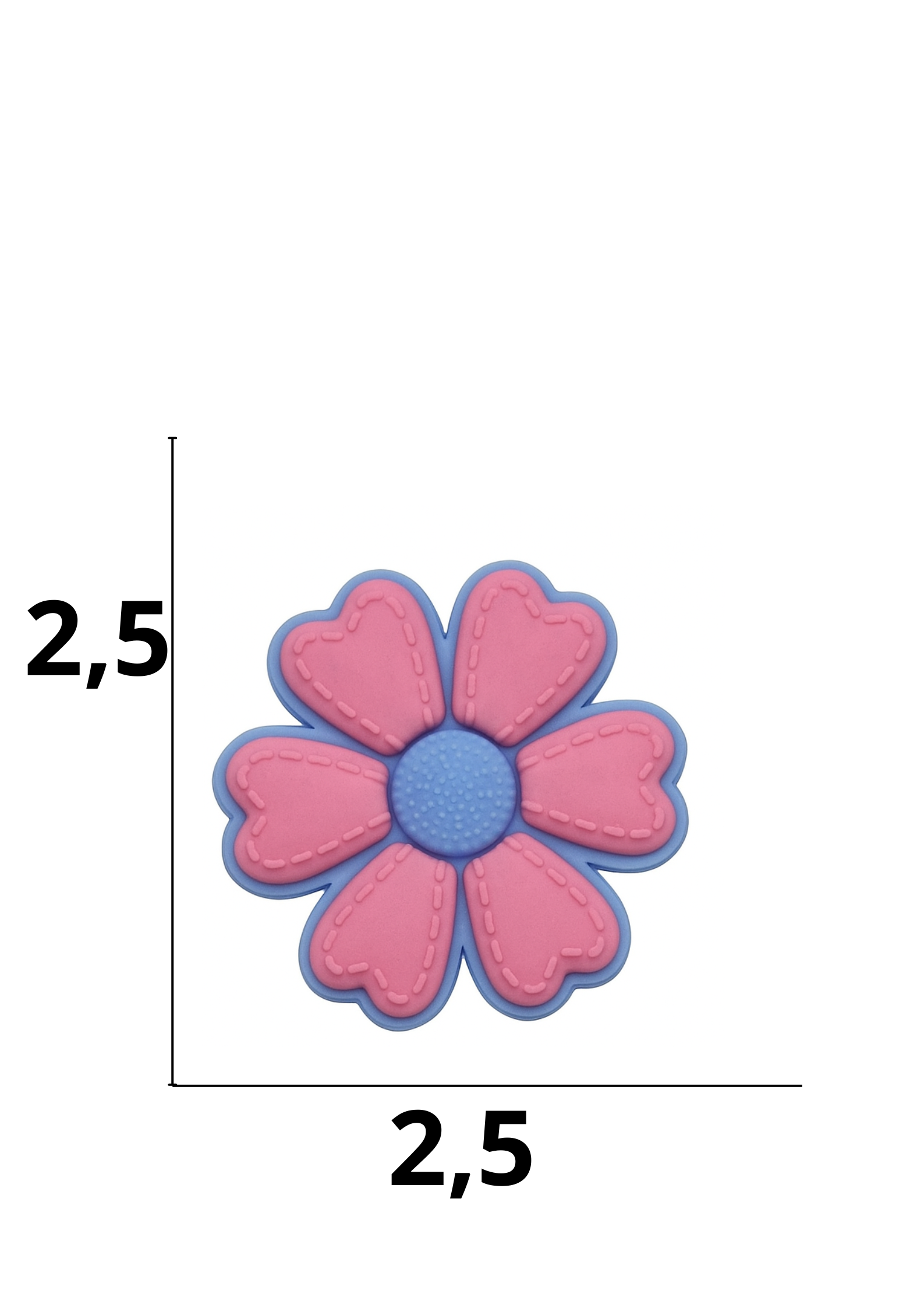 catálogo nacional (2).pdf (10) Aplique emborrachado de Flor tamanho-P com 25 unidades - Imagem 1