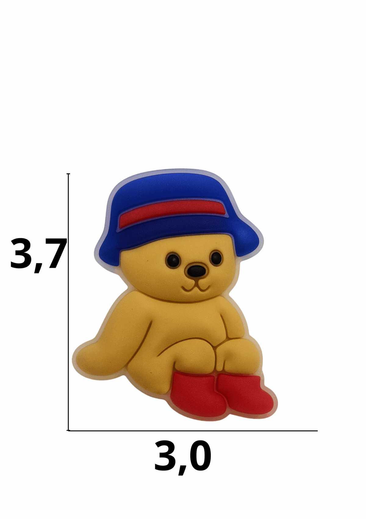 Aplique emborrachado bobbie goods azul tamanho-M com 25 unidades - Imagem 1