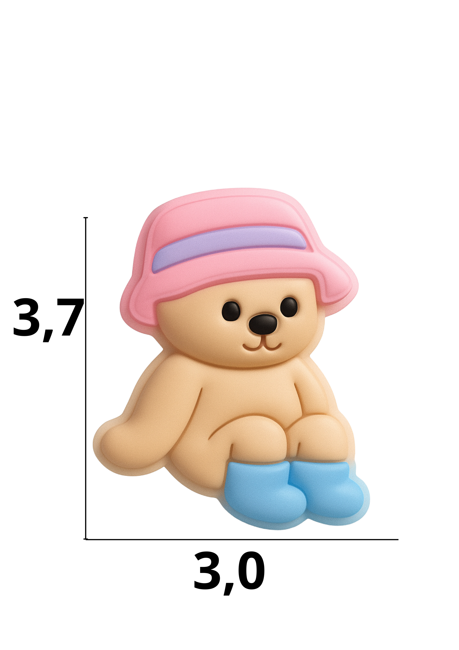 catálogo nacional (2).pdf (31) Aplique emborrachado bobbie goods rosa tamanho-M com 25 unidades - Imagem 1