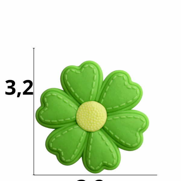 Aplique emborrachado de Flor tamanho-M com 25 unidades