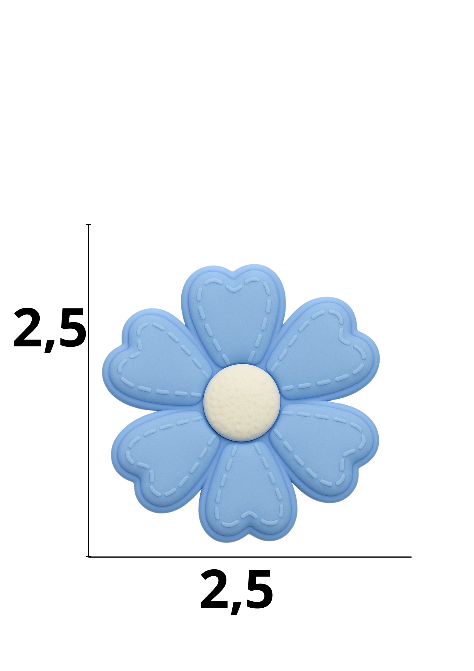 catálogo nacional (2).pdf (48) Aplique emborrachado de Flor tamanho-P com 25 unidades - Imagem 1