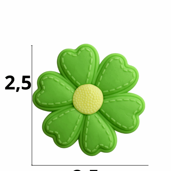 Aplique emborrachado de Flor tamanho-P com 25 unidades
