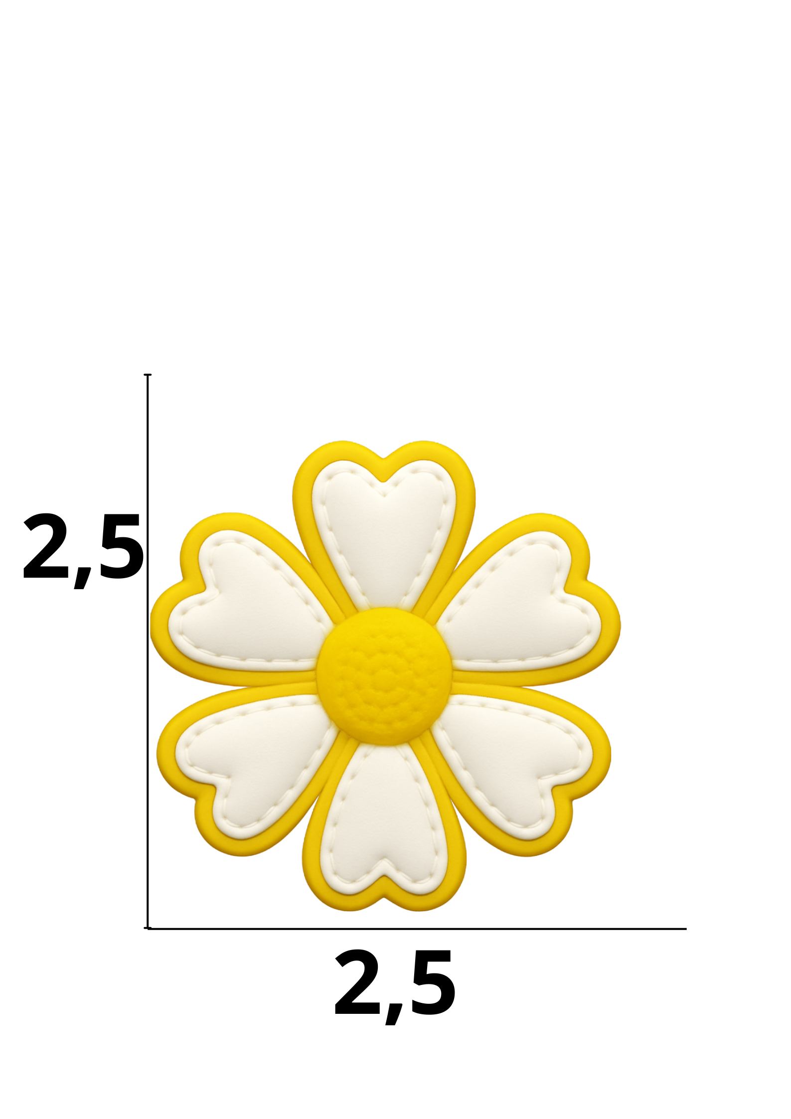 catálogo nacional (2).pdf (52) Aplique emborrachado de Flor tamanho-P com 25 unidades - Imagem 1