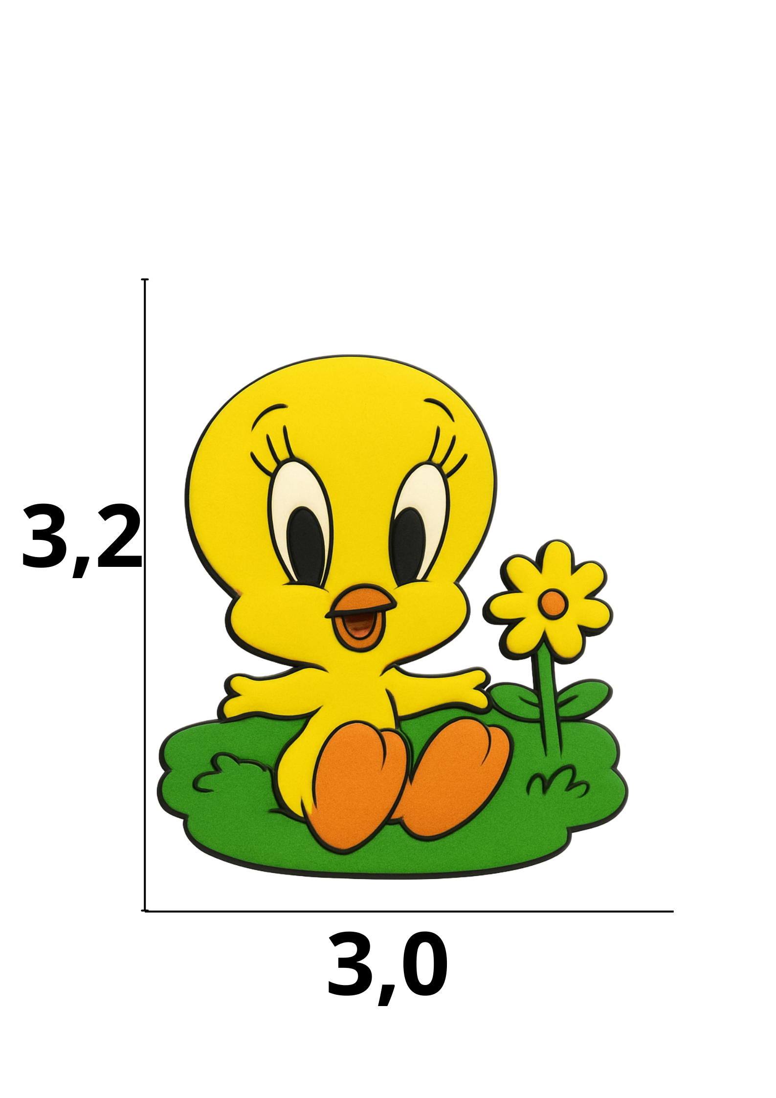 catálogo nacional (2).pdf (8) Aplique emborrachado Piu-Piu tamanho-M com 25 unidades - Imagem 1