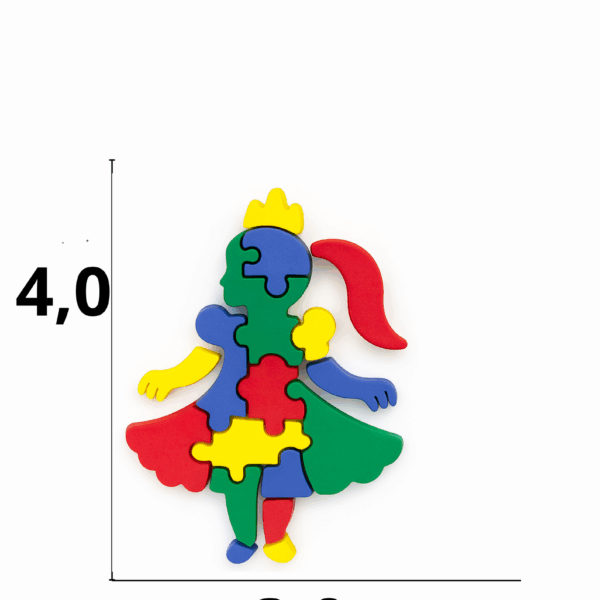 Aplique emborrachado princesa autista  tamanho-M com 25 unidades