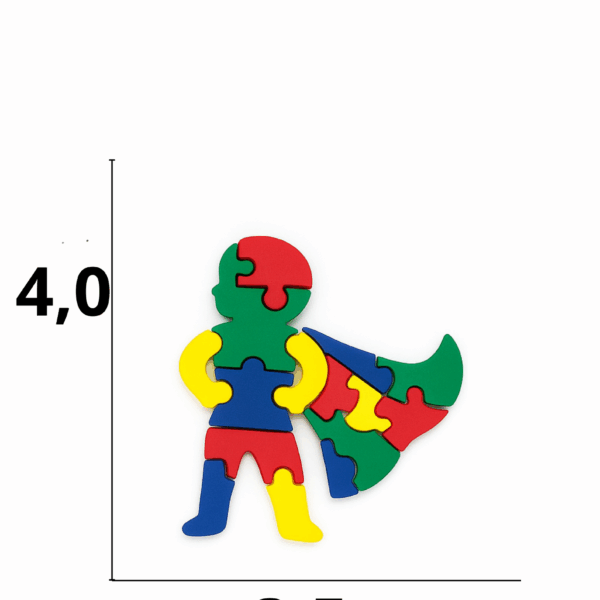 Aplique emborrachado herói autista  tamanho-M com 25 unidades