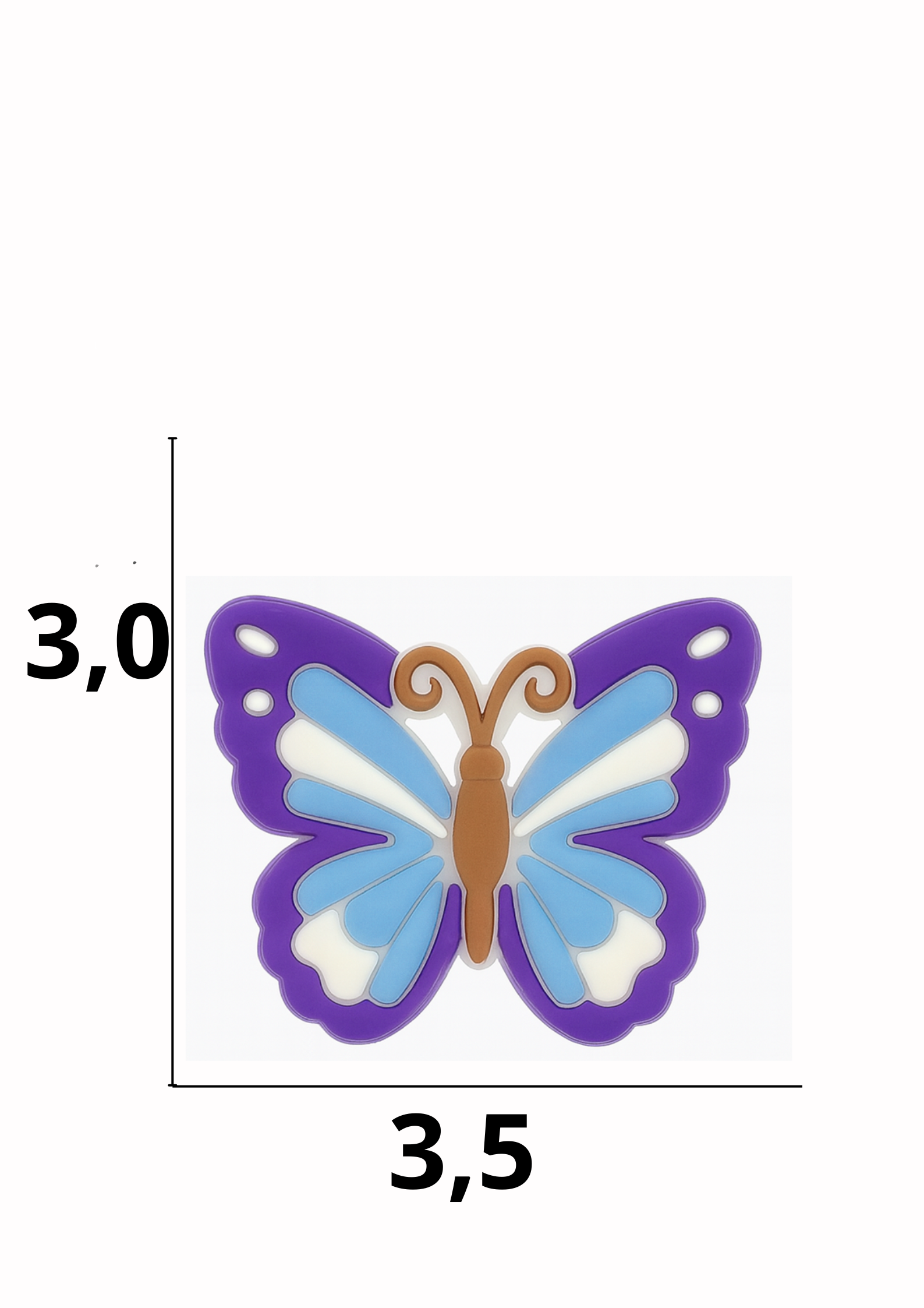 catálogo nacional (2).pdf (35) Aplique emborrachado borboleta tamanho-M com 25 unidades - Imagem 1