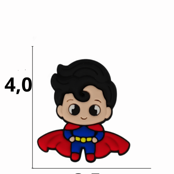 Aplique emborrachado super-homem  tamanho-M com 25 unidades