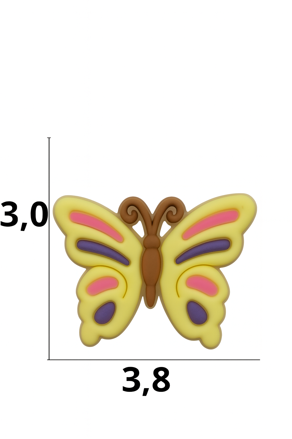 ChatGPT Image 9 de dez. de 2025, 11_46_37 Aplique emborrachado borboleta tamanho-M com 25 unidades - Imagem 1
