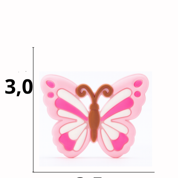 Aplique emborrachado borboleta  tamanho-M com 25 unidades
