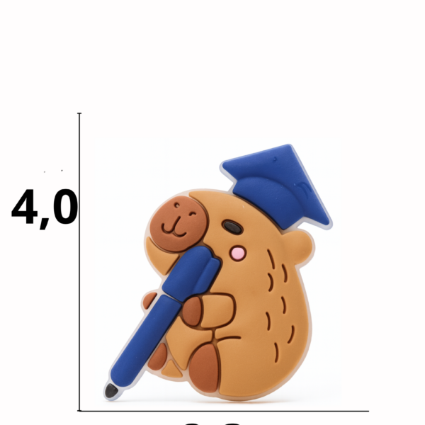 Aplique emborrachado Capivara  tamanho-M com 25 unidades
