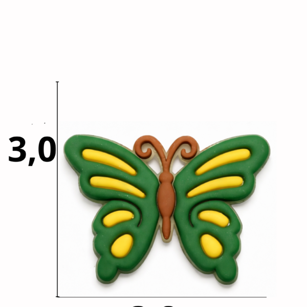 Aplique emborrachado borboleta Copa   tamanho-M com 25 unidades