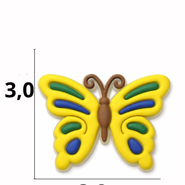 Aplique emborrachado borboleta Copa   tamanho-M com 25 unidades