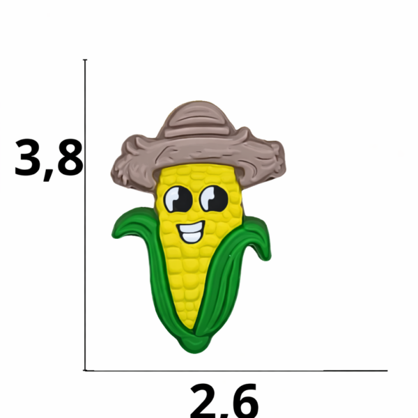 Aplique emborrachado Junino Milho tamanho-M com 25 unidades