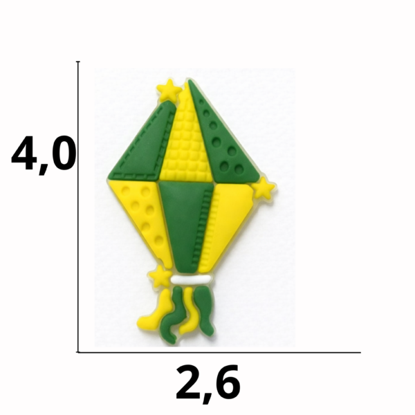 Aplique emborrachado Balão Copa  tamanho-M com 25 unidades