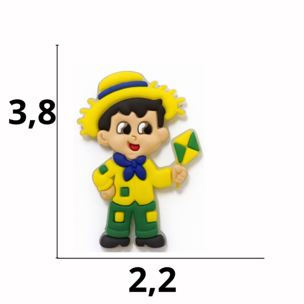 Aplique emborrachado Matutinho Copa tamanho-M com 25 unidades
