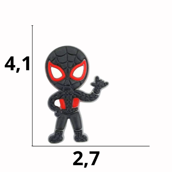 Aplique emborrachado Homem Aranha tamanho-M com 25 unidades