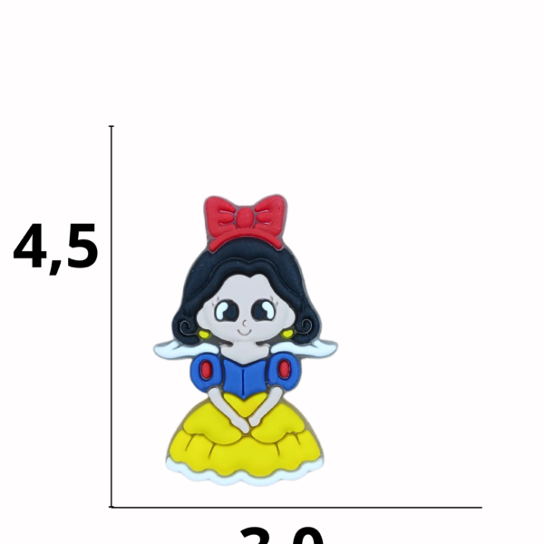 Aplique emborrachado Princesa Branca de Neve  tamanho-M com 25 unidades