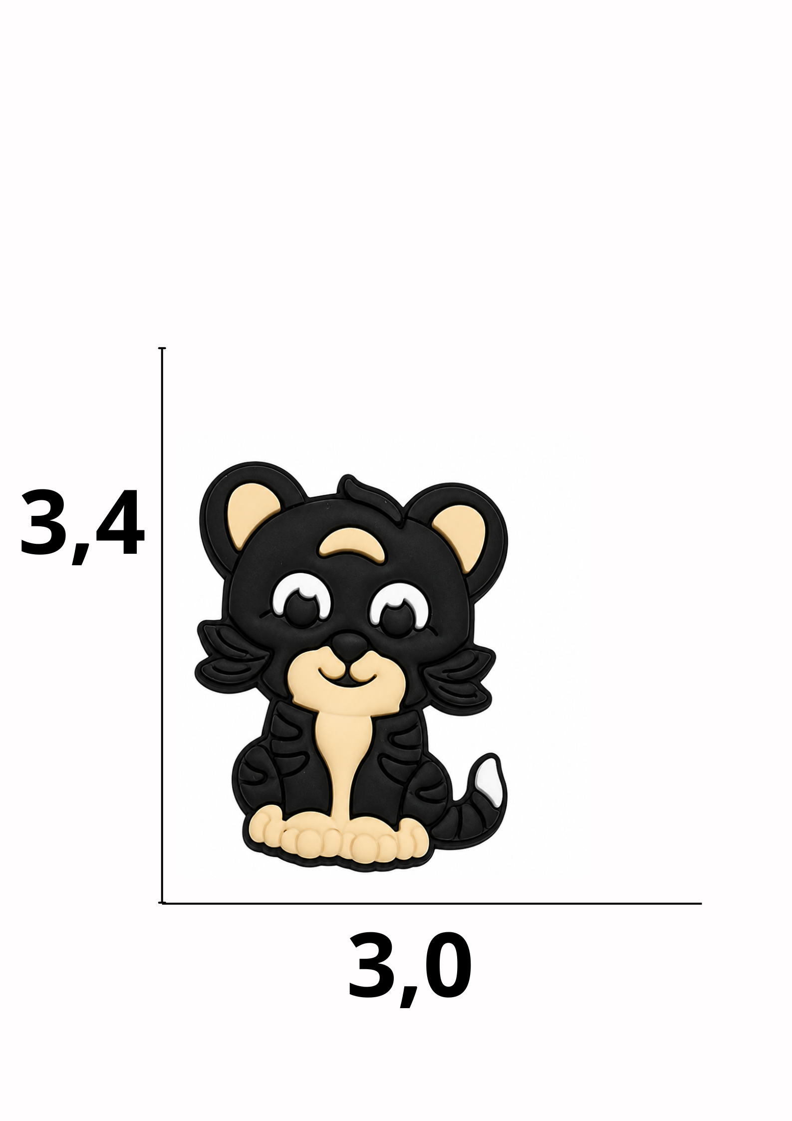 catálogo nacional (2).pdf - 2026-06-30T112906.063 Aplique emborrachado Gatinho preto tamanho-M com 25 unidades - Imagem 1