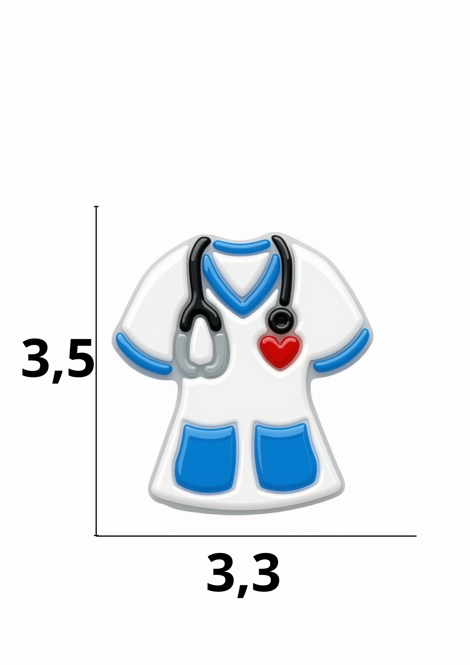 catálogo nacional (2).pdf - 2026-07-01T103735.595 Aplique emborrachado Jaleco Azul tamanho-M com 25 unidades - Imagem 1