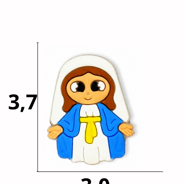 Aplique emborrachado Religioso Virgem Maria  tamanho-M com 25 unidades