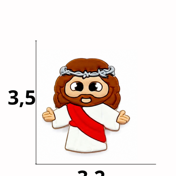 Aplique emborrachado Religioso Jesus  tamanho-M com 25 unidades
