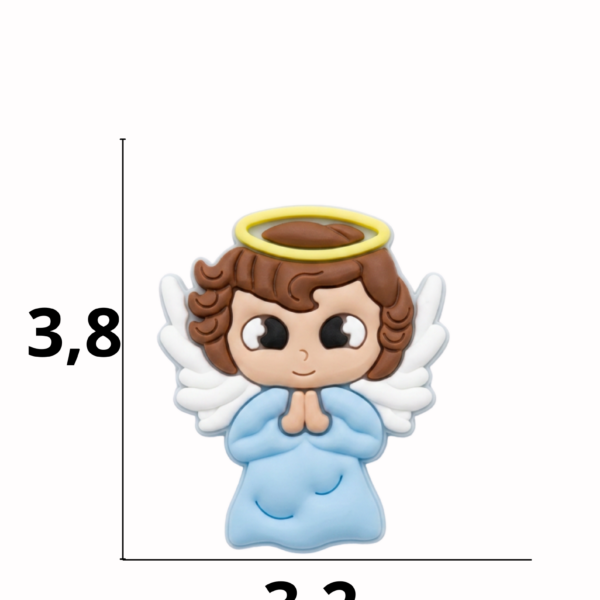 Aplique emborrachado Religioso Anjo  tamanho-M com 25 unidades