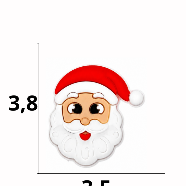 Aplique emborrachado Natalino Papai Noel   tamanho-M com 25 unidades