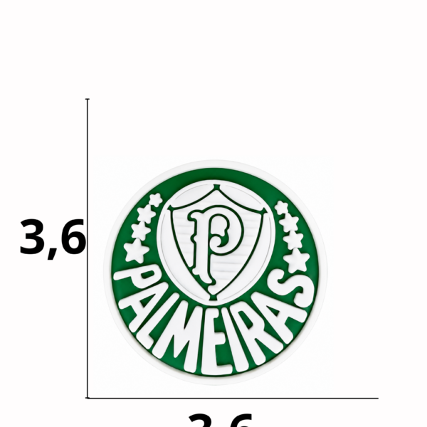 Aplique emborrachado Time de futebol Palmeiras com 25 unidades