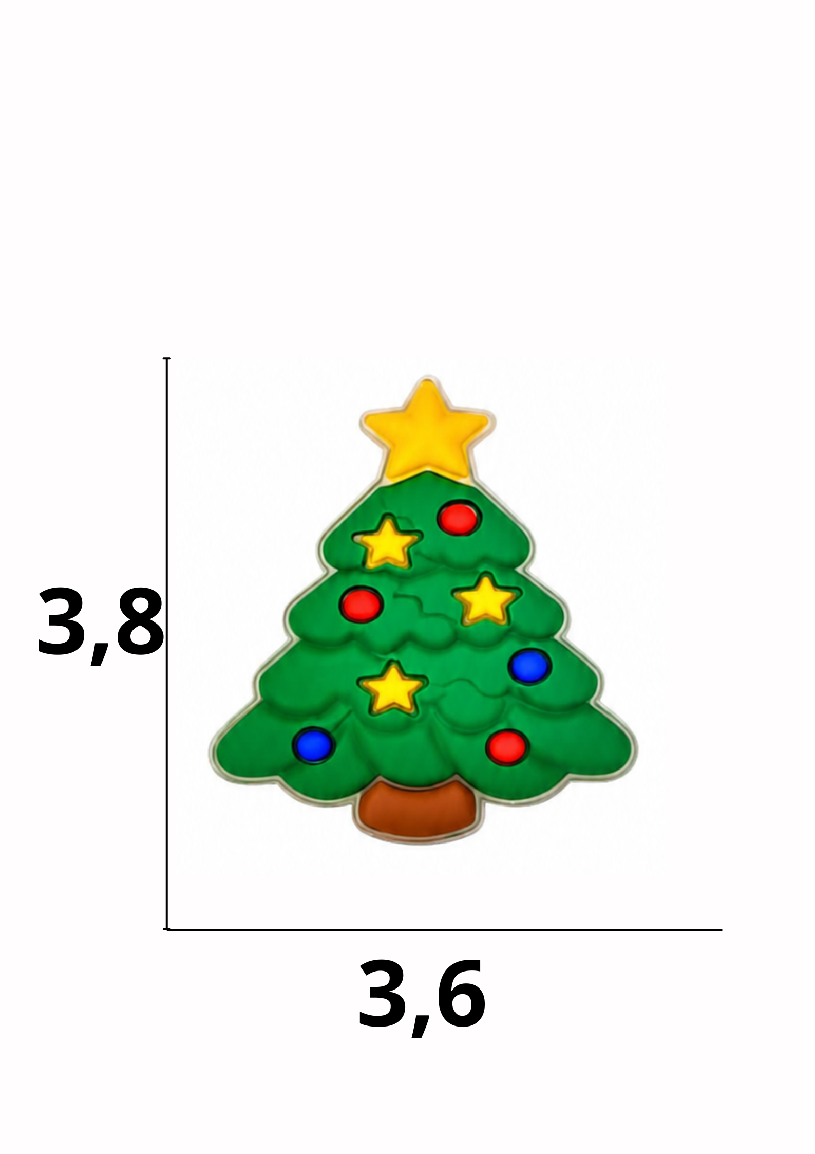 catálogo nacional (2).pdf - 2026-07-21T092402.067 Aplique emborrachado Árvore de Natal tamanho-M com 25 unidades - Imagem 1