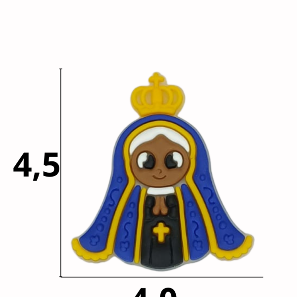 Aplique emborrachado Religioso Nossa Senhora Aparecida  tamanho-M com 25 unidades