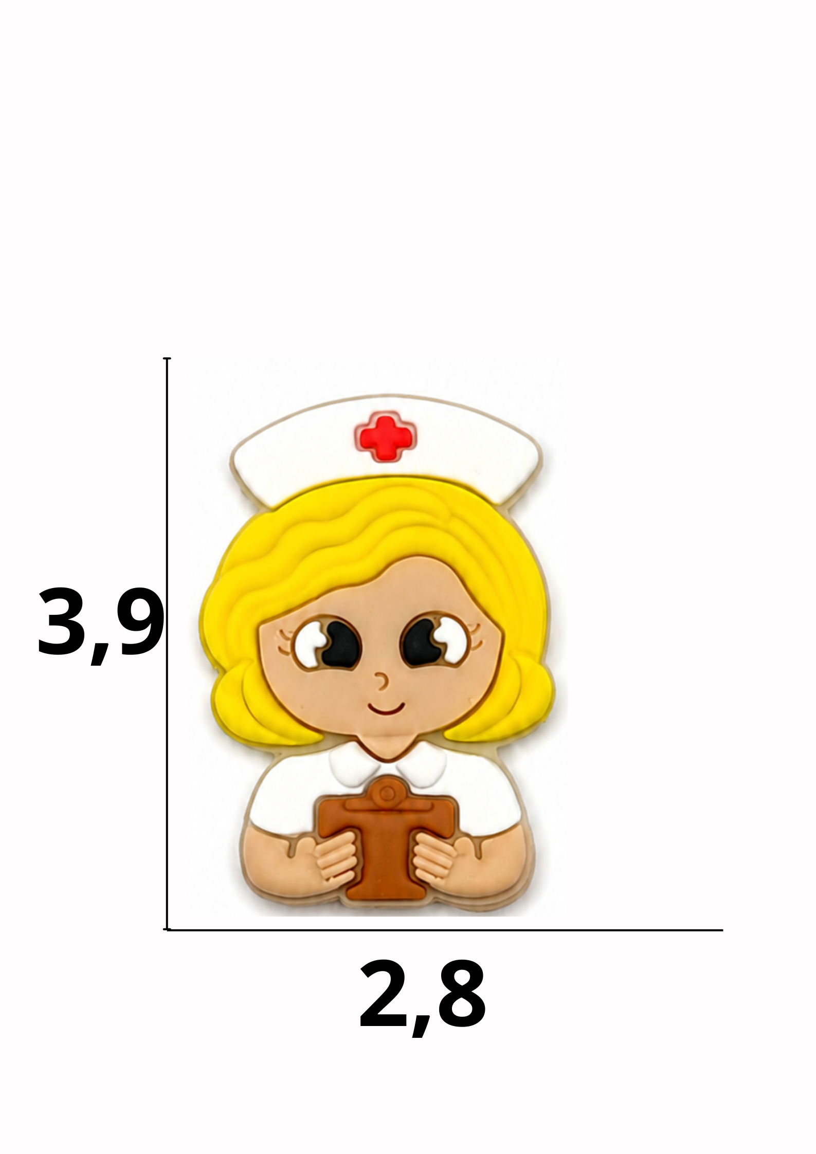 catálogo nacional (2).pdf - 2026-08-03T162936.065 Aplique emborrachado Enfermeira loira tamanho-M com 25 unidades - Imagem 1
